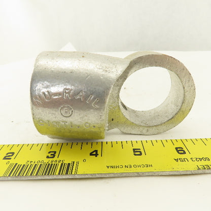Nu-Rail 1-5/8" Slip On Aluminum Hand Rail Frame Fitting 90° TEE
