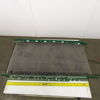 Rapistan Dematic Modular System 48" Slide Bed 20" Belt Conveyor Slave Driven