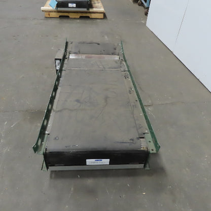 Rapistan Dematic Slave Driven 60" Slide Bed 20" Belt Conveyor W/15° Incline