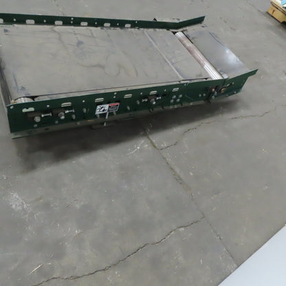 Rapistan Dematic Slave Driven 60" Slide Bed 20" Belt Conveyor W/15° Incline