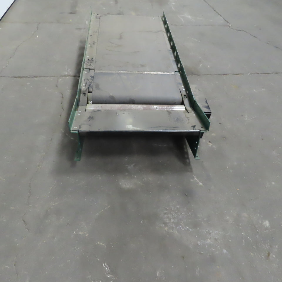 Rapistan Dematic Slave Driven 60" Slide Bed 20" Belt Conveyor W/15° Incline
