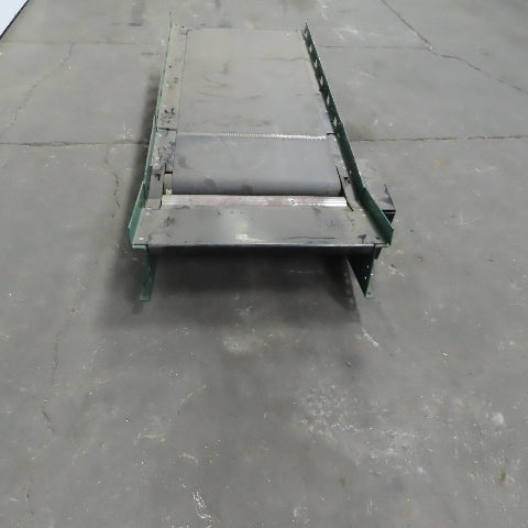 Rapistan Dematic Slave Driven 60" Slide Bed 20" Belt Conveyor W/15° Incline