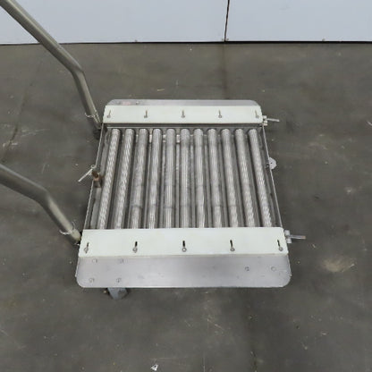 Stainless Steel 1.90" Gravity Roller Fixture Tooling Changer Cart 21"x27"