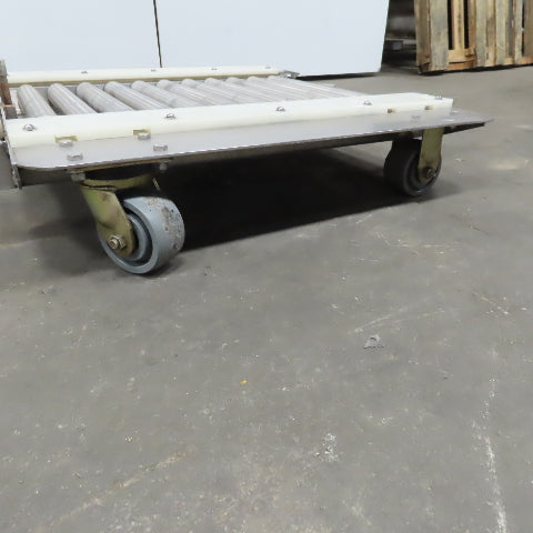 Stainless Steel 1.90" Gravity Roller Fixture Tooling Changer Cart 21"x27"