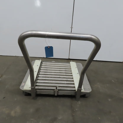Stainless Steel 1.90" Gravity Roller Fixture Tooling Changer Cart 21"x27"