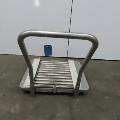 Stainless Steel 1.90" Gravity Roller Fixture Tooling Changer Cart 21"x27"