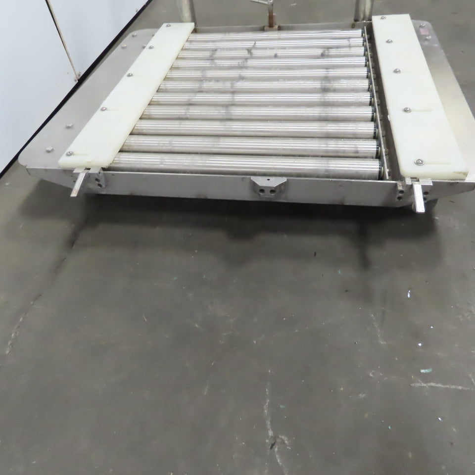 Stainless Steel 1.90" Gravity Roller Fixture Tooling Changer Cart 21"x27"