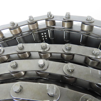 Hennig 22" Wide x 16'6" Stainless Steel Chip Conveyor Hinged Chain Spike Cleat