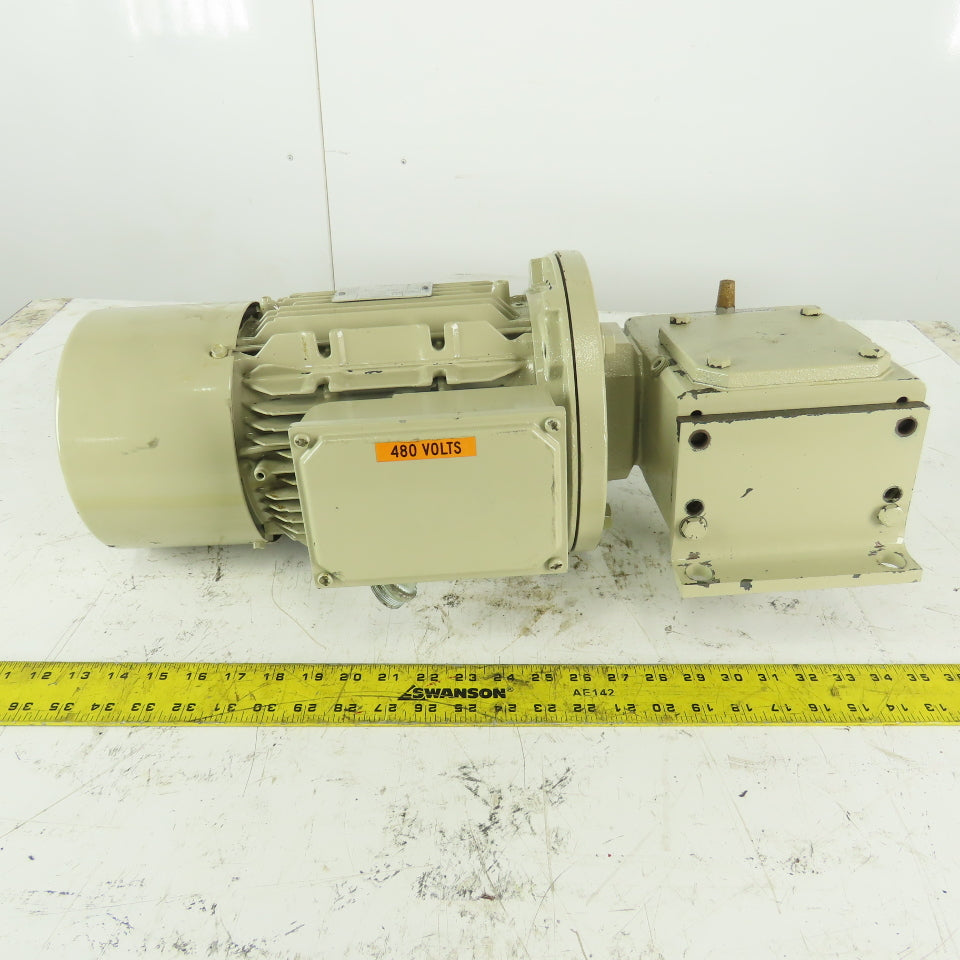 Grove Gear VHMQ224-3 5:1 Ratio 348 RPM 2.9Hp 208-480V 50/60Hz Gear Motor