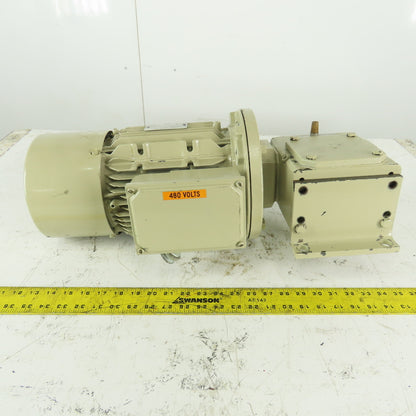 Grove Gear VHMQ224-3 5:1 Ratio 348 RPM 2.9Hp 208-480V 50/60Hz Gear Motor