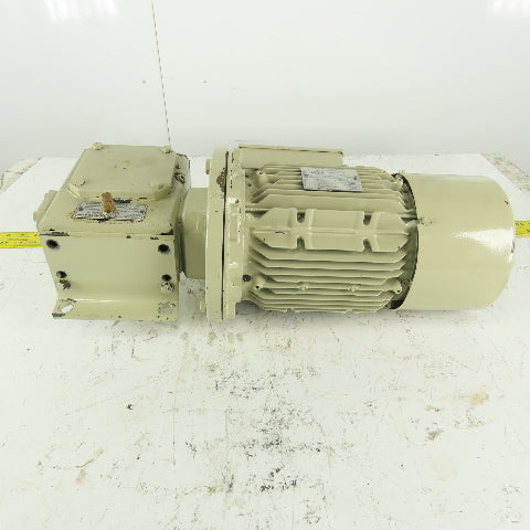 Grove Gear VHMQ224-3 5:1 Ratio 348 RPM 2.9Hp 208-480V 50/60Hz Gear Motor