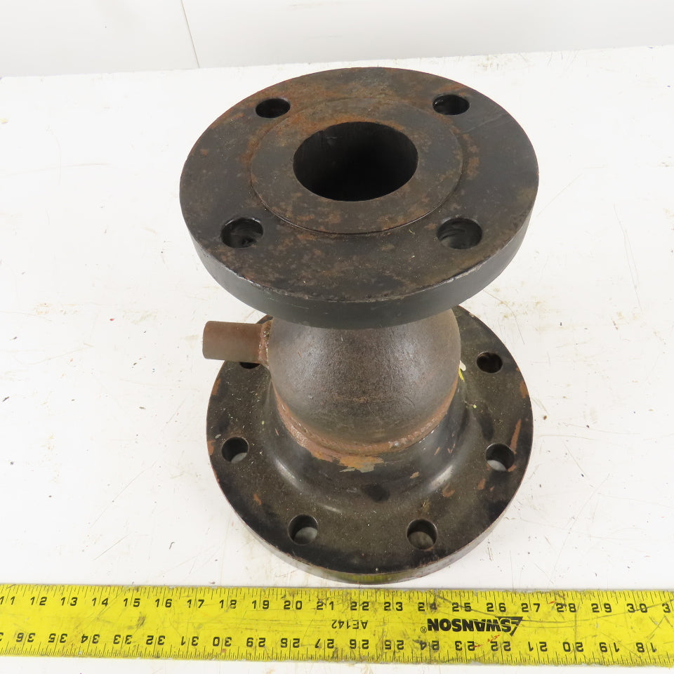 5" Raised Face Flange X 2-1/2" Concentric Reducer Adapter 150 Class Iron 1/2FNPT