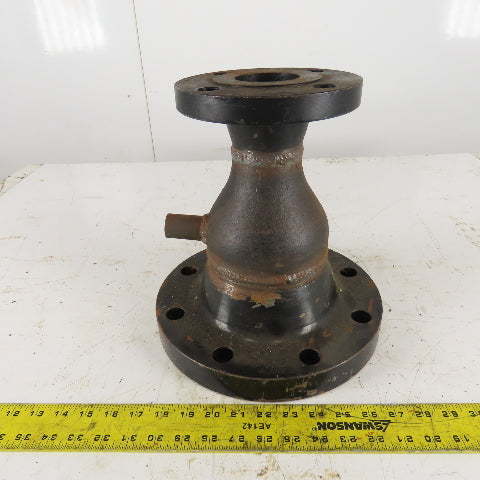 5" Raised Face Flange X 2-1/2" Concentric Reducer Adapter 150 Class Iron 1/2FNPT