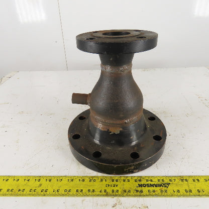 5" Raised Face Flange X 2-1/2" Concentric Reducer Adapter 150 Class Iron 1/2FNPT