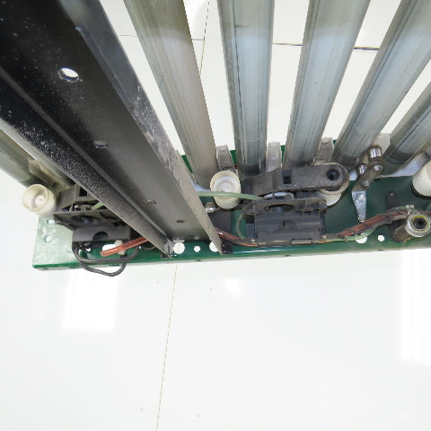 Rapistan Dematic Roller Accumulation Conveyor 25"x48"L Flat Belt Slave Driven