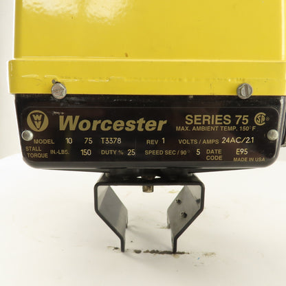 Worchester Series 75 Model 10 75 T3378 24VDC Electric Actuator