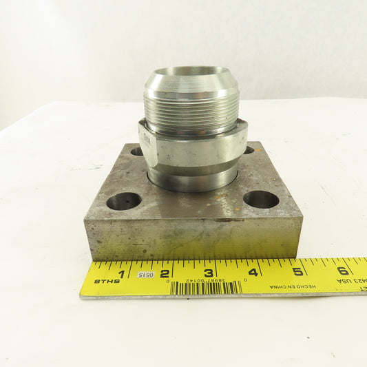 2-1/2-12 (-32) JIC 37° Flare Male Flush Mount O-Ring Boss Flange Hydraulic