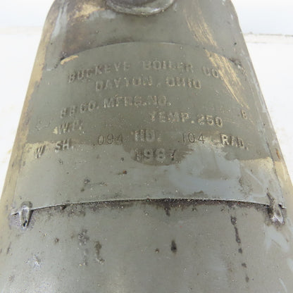 Buckeye Boiler Co. 4-1/2 Gallon Holding Tank Return Reservoir 125 PSI 250°F