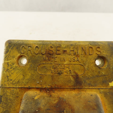 Crouse Hinds X8381-19 2 Pole Female Safety Receptacle