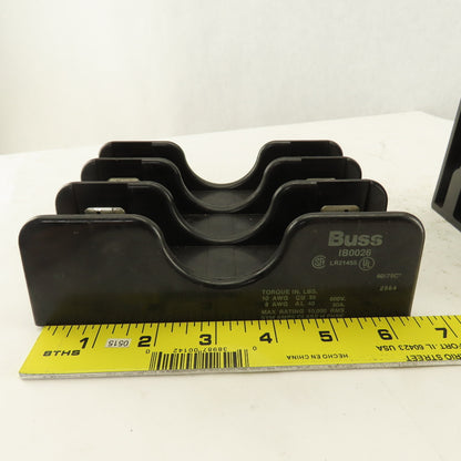 Buss IB0026 30A 600V Class H 3 Pole Fuse Holder Lot Of 2