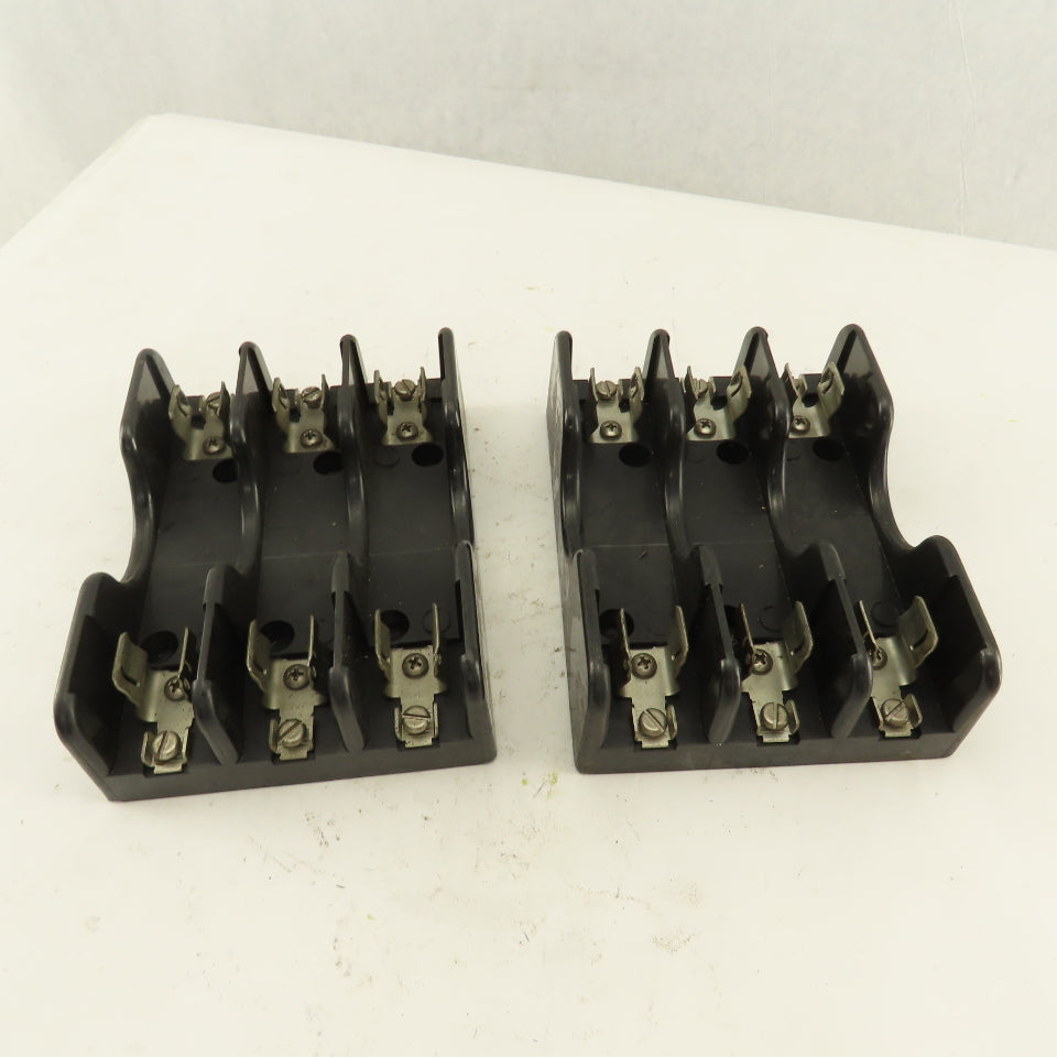 Buss IB0026 30A 600V Class H 3 Pole Fuse Holder Lot Of 2