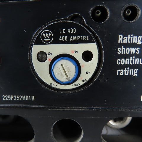 Westinghouse LC400A 400A 600V 3 Pole Circuit Breaker Adjustable Rating