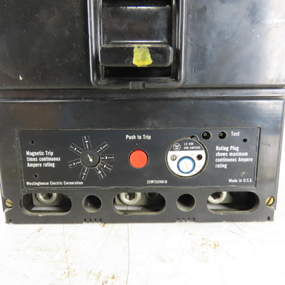 Westinghouse LC400A 400A 600V 3 Pole Circuit Breaker Adjustable Rating