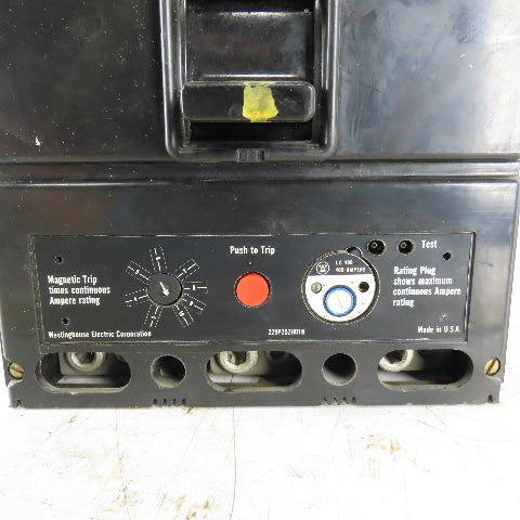 Westinghouse LC400A 400A 600V 3 Pole Circuit Breaker Adjustable Rating