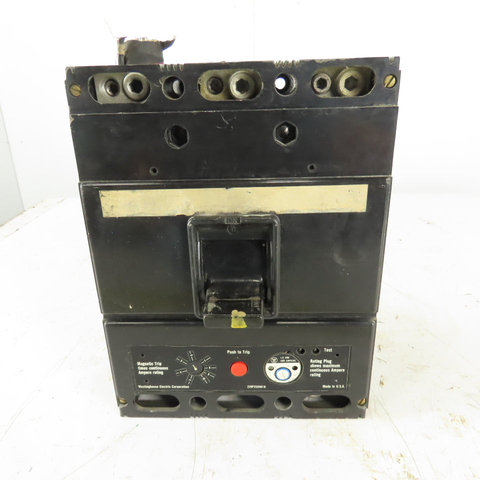Westinghouse LC400A 400A 600V 3 Pole Circuit Breaker Adjustable Rating