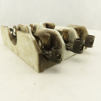 Union Multi 2520 388-424 Ceramic Fuse Holder 30A 600V Lot Of 3