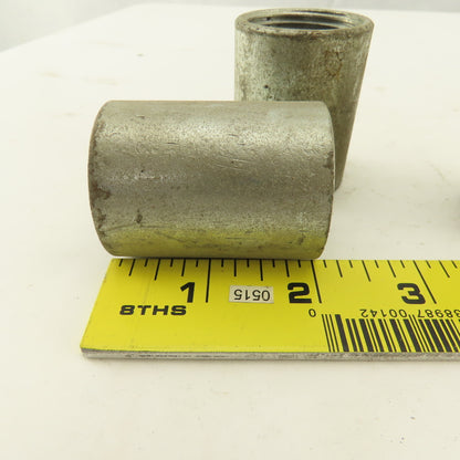 1" Galvanized Conduit Coupling 2" Wide Lot Of 5