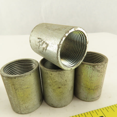 1" Galvanized Conduit Coupling 2" Wide Lot Of 5