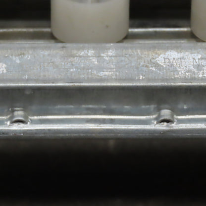 Dematic Rapistan Conveyor Side Guide Rails 120" Long Plastic Roller Wheel Lot/35