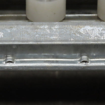 Dematic Rapistan Conveyor Side Guide Rails 120" Long Plastic Roller Wheel Lot/35