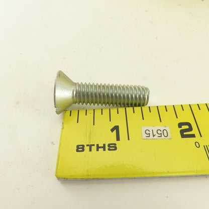 3/8-16 Flat Head Slotted Machine Screw 1-1/4" Thread 1-1/2" OAL Bulk 12Lbs.
