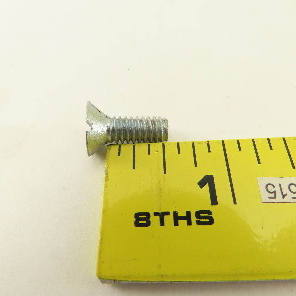 1/4-20 Flat Head Slotted Machine Screw 1/2" Thread Length 3/4"OAL Bulk 22 Lbs.