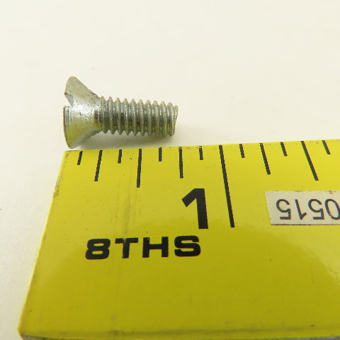 1/4-20 Flat Head Slotted Machine Screw 1/2" Thread Length 3/4"OAL Bulk 22 Lbs.