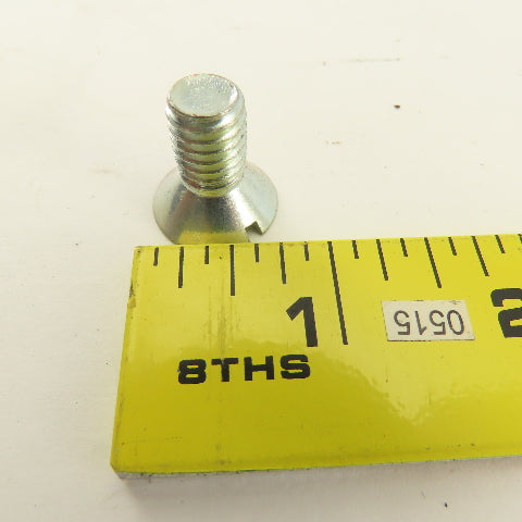 3/8-16 Flat Head Slotted Machine Screw 1/2" Thread Length Bulk 37 Lbs.