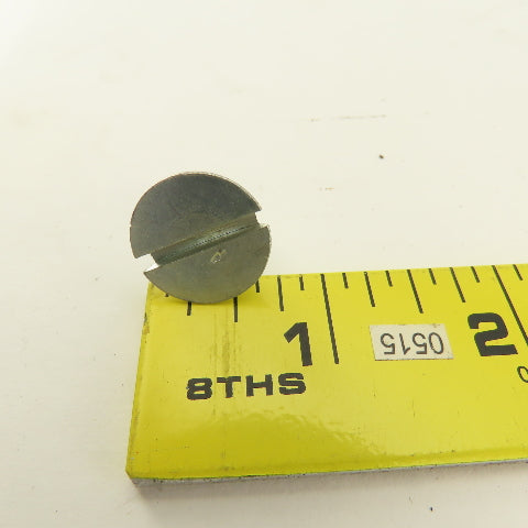 3/8-16 Flat Head Slotted Machine Screw 1/2" Thread Length Bulk 37 Lbs.