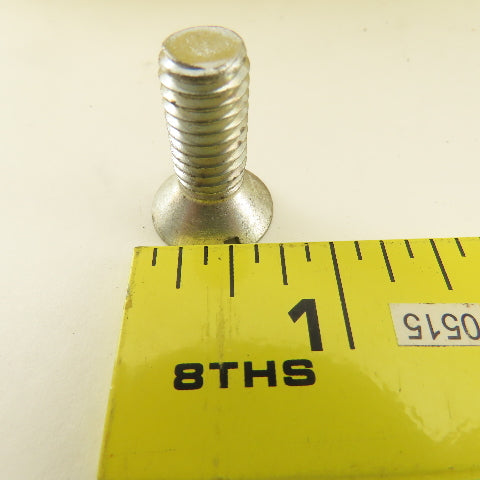 3/8-16 Flat Head Slotted Machine Screw 3/4" Thread Length Bulk 18 Lbs.