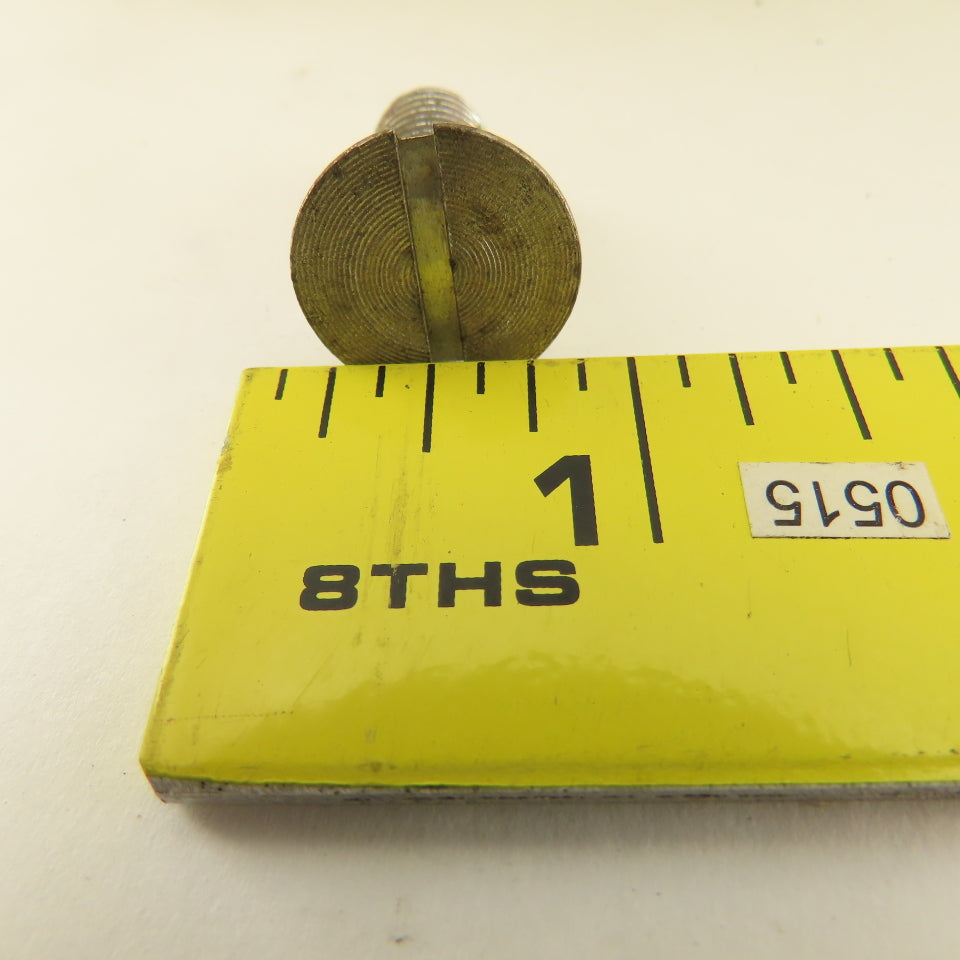 3/8-16 Flat Head Slotted Machine Screw 3/4" Thread Length Bulk 18 Lbs.