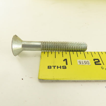 3/8-16 Flat Head Slotted Machine Screw 2-1/2" Full Length Bulk 7 Lbs.