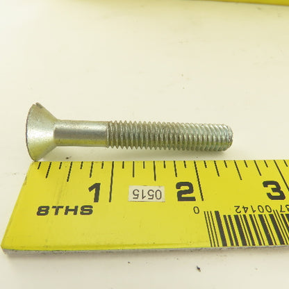 3/8-16 Flat Head Slotted Machine Screw 2-1/2" Full Length Bulk 7 Lbs.