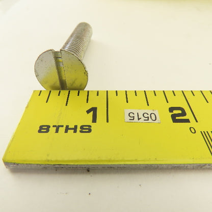 3/8-16 Flat Head Slotted Machine Screw 2" Full Length Bulk 14 Lbs.