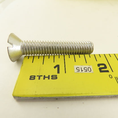 3/8-16 Flat Head Slotted Machine Screw 2" Full Length Bulk 14 Lbs.