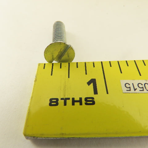 1/4-20 Flat Head Slotted Machine Screw 3/4" Thread Length 1"OAL Bulk 10 Lbs.