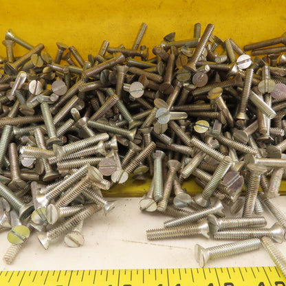 1/4-20 Flat Head Slotted Machine Screw 1-1/2" OAL Bulk 15 Lbs.