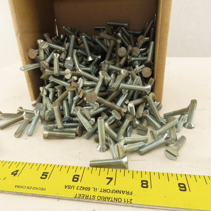 1/4-20 Flat Head Slotted Machine Screw 1-1/4" OAL Bulk 7 Lbs.
