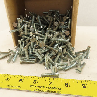 1/4-20 Flat Head Slotted Machine Screw 1-1/4" OAL Bulk 7 Lbs.