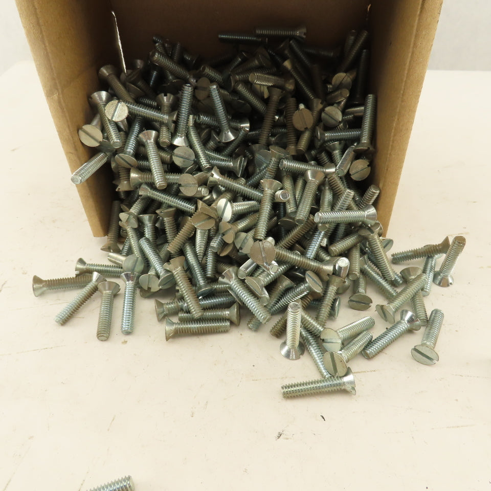 1/4-20 Flat Head Slotted Machine Screw 1-1/4" OAL Bulk 7 Lbs.